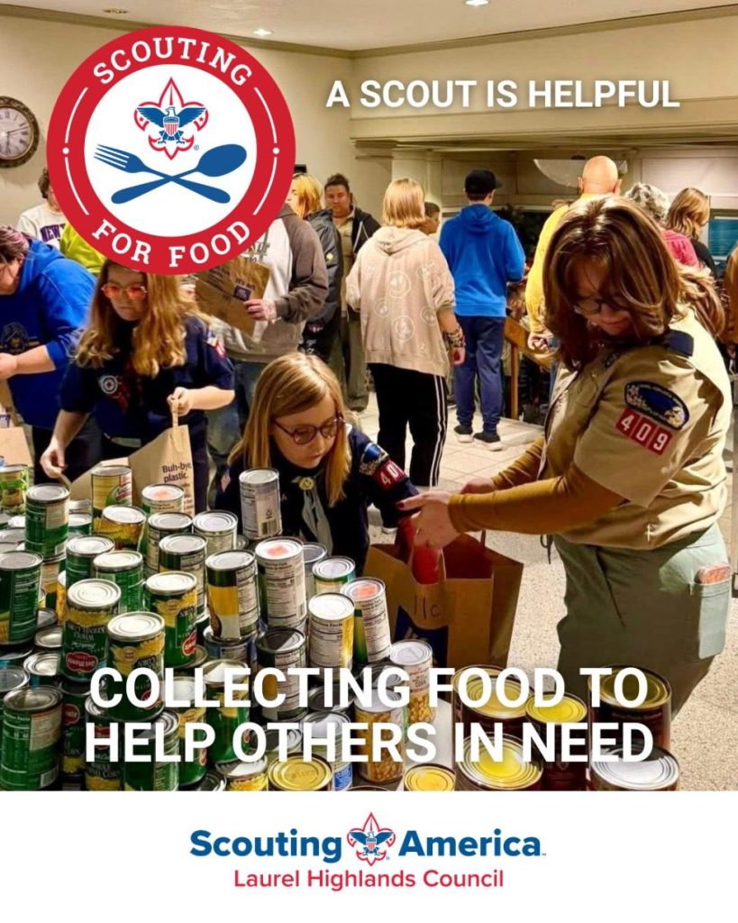 Scouts and their parents organizing local Scouting for Food Collections