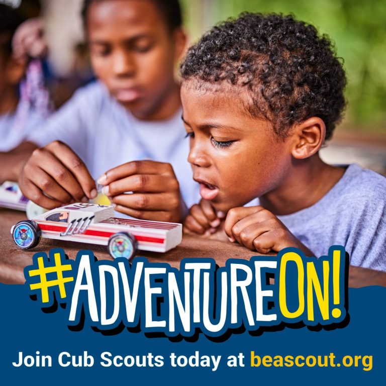 Cub Scouts shareable graphic for boys