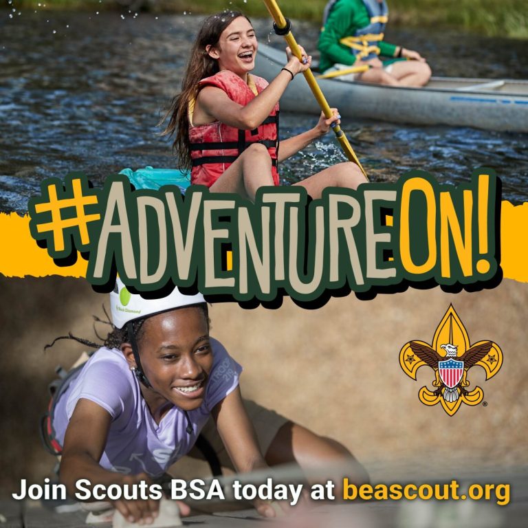 Scouts BSA shareable graphic for girls