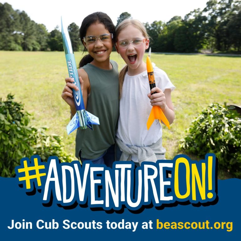 Cub Scouts shareable graphic for girls