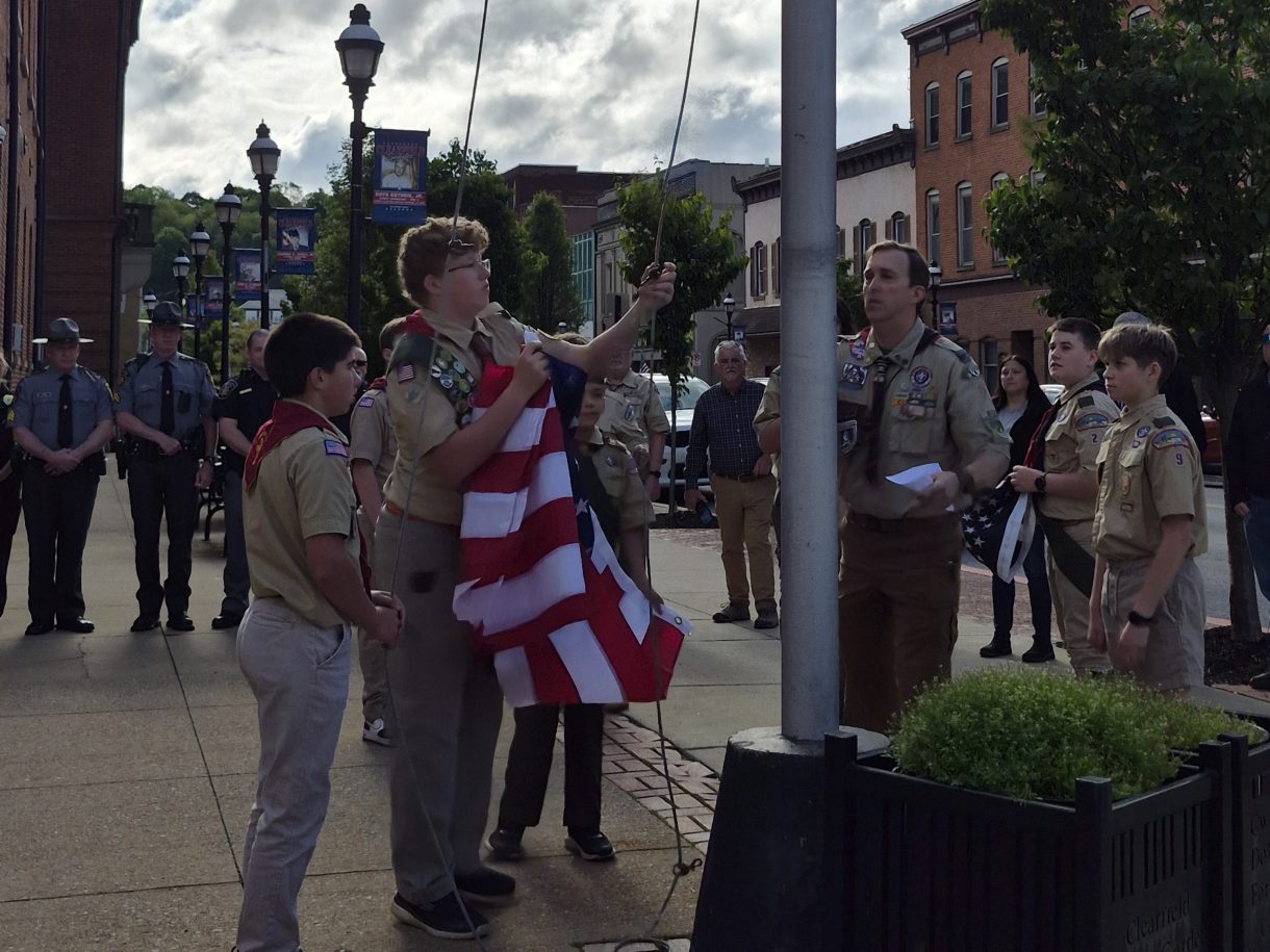 Flags Across Pennsylvania ceremony