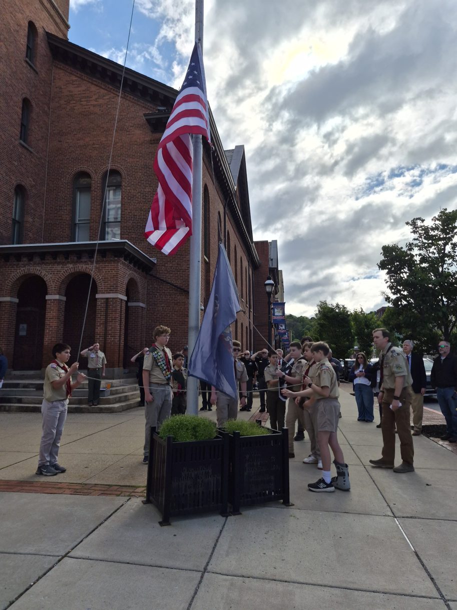 Flags Across Pennsylvania ceremony